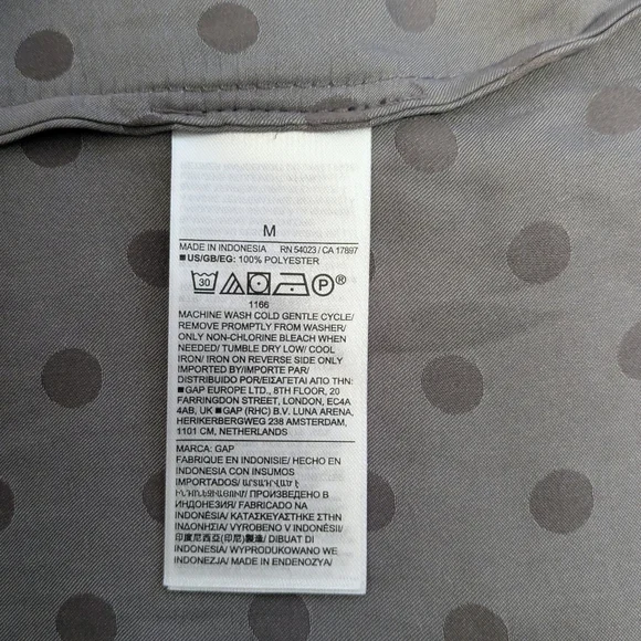 NWT Gap Taupe Polka Dot 2 Piece Pajama Set Size Medium - Picture 2 of 13